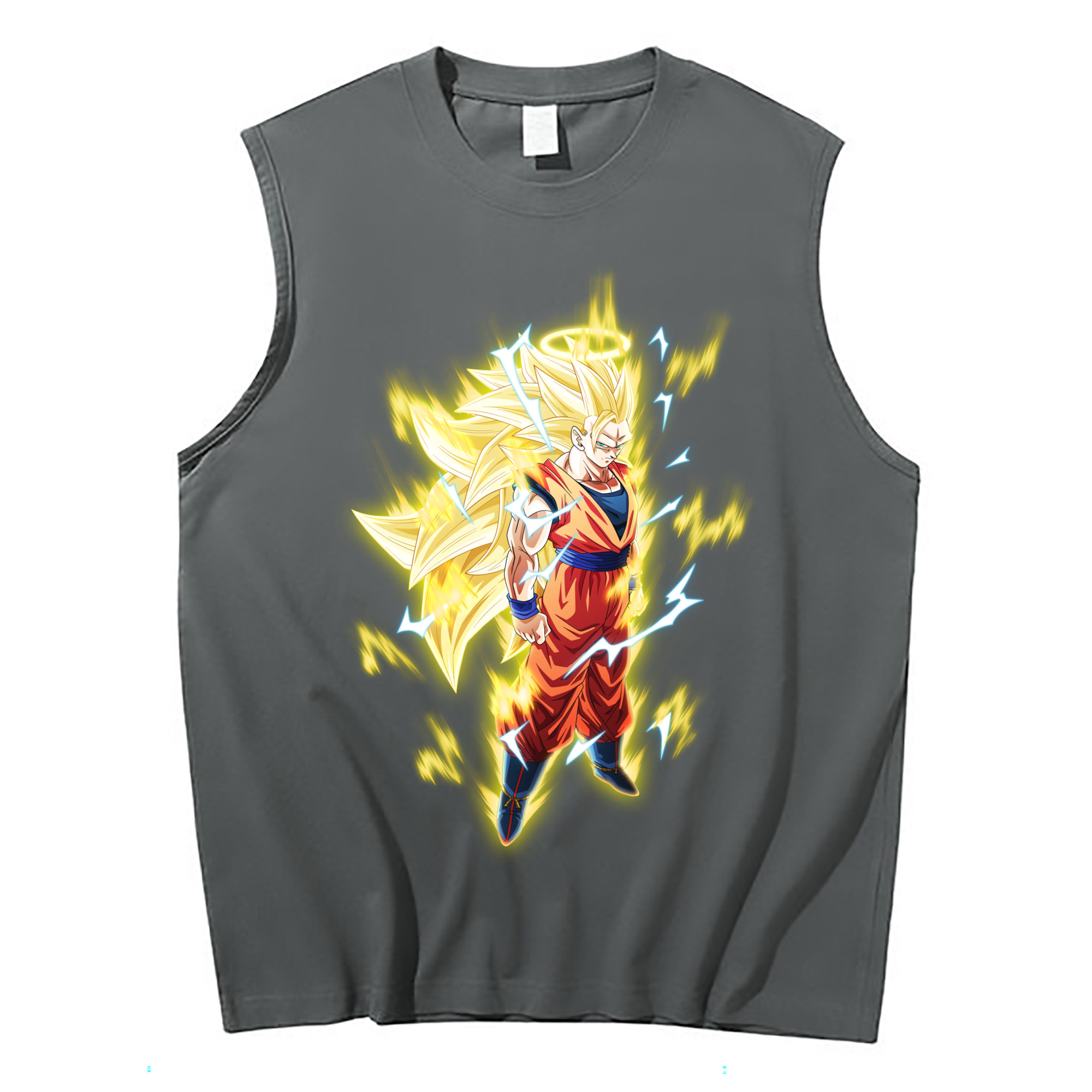 （画像用） ドラゴンボール 孫悟空（そん ごくう）Son Goku カカロット DRAGON BALL Kakarotto コットン100％タンクトップ（フロントプリント）